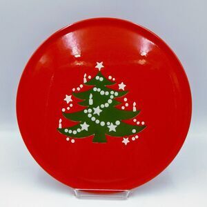 Waechtersbach Red Christmas Tree Round 12 Inch Cake Plate Cookie Serving Platter